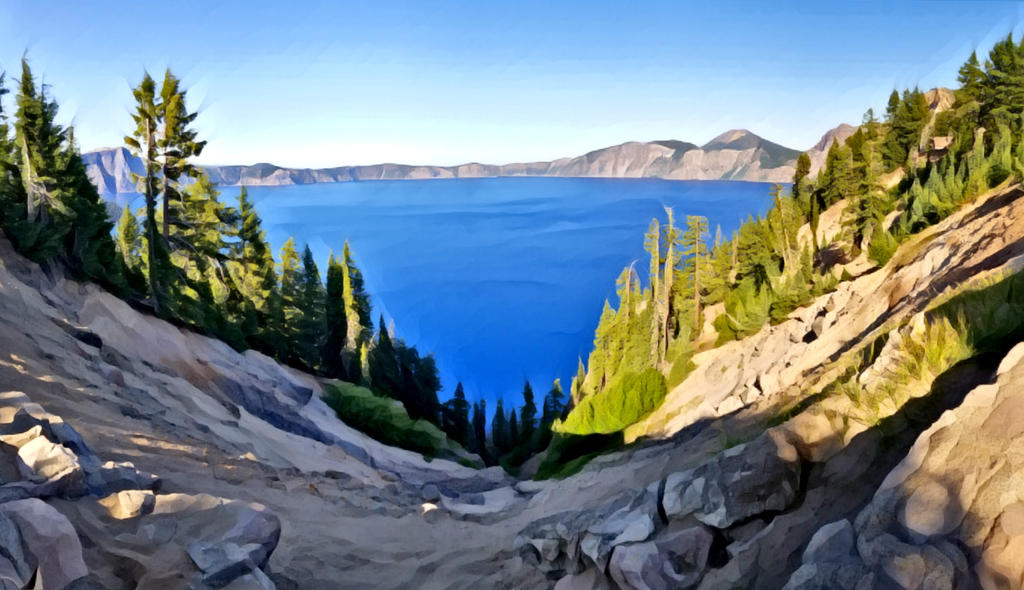 Crater Lake. by MADCATs on DeviantArt