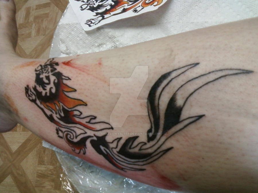 Flame Wolf Tattoo by shallowxsleep on DeviantArt