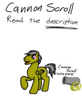 Character Sketch: Cannon Scroll