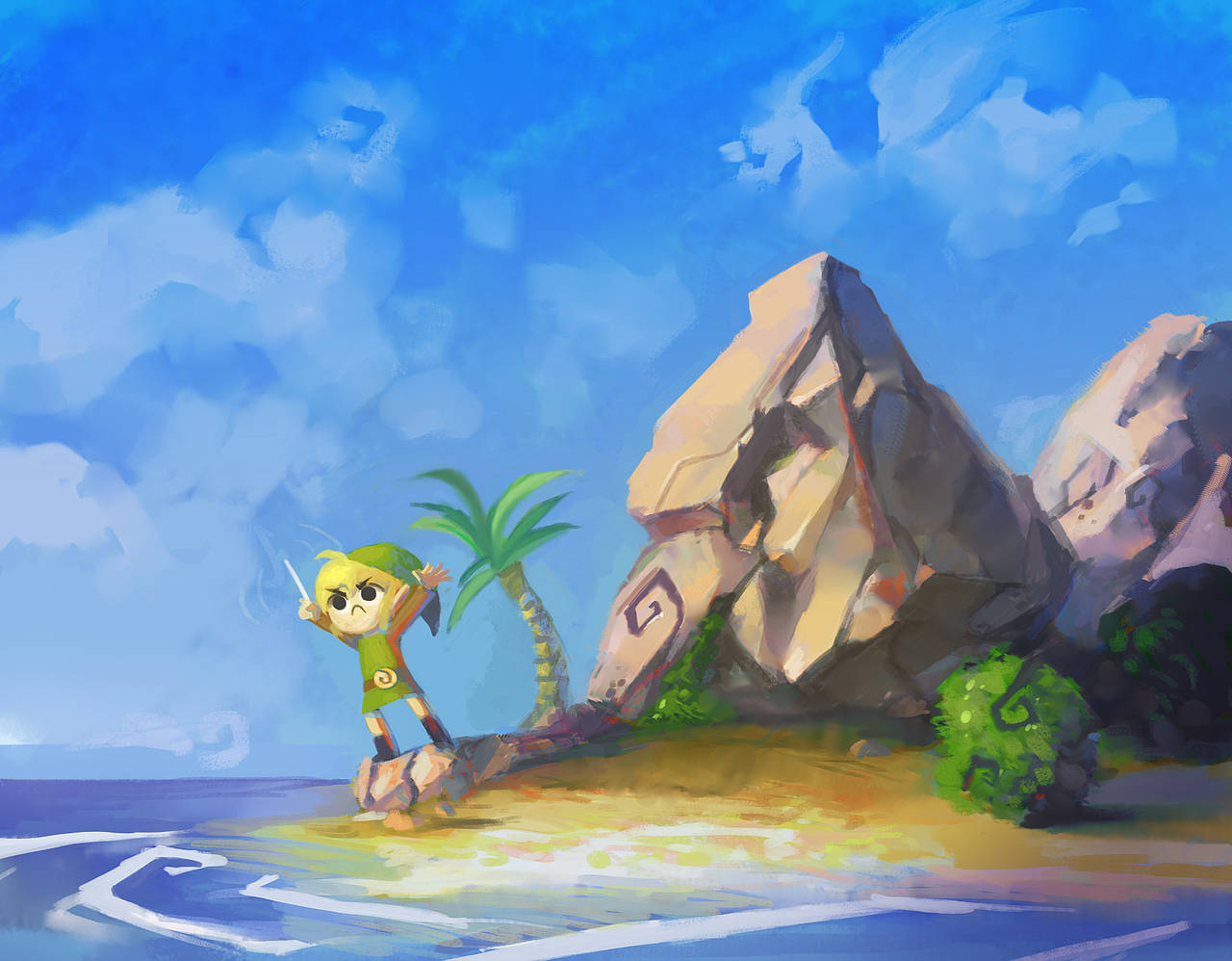 Link! Come to Town! by lord-phillock