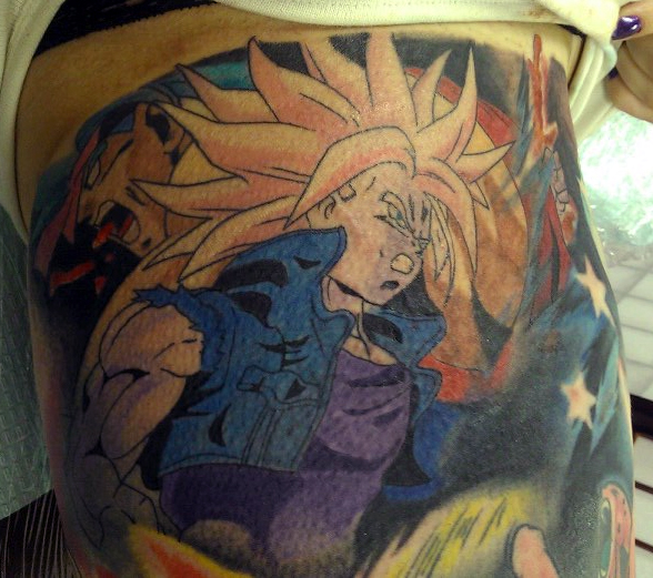 SS Trunks punching thru Kogu tattoo