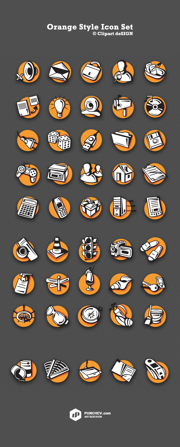 Orange Vector Icons