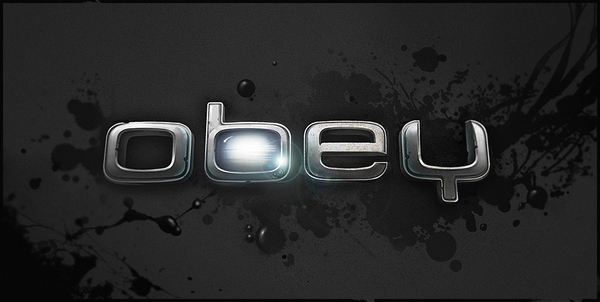 Logo for short movie 'Obey'