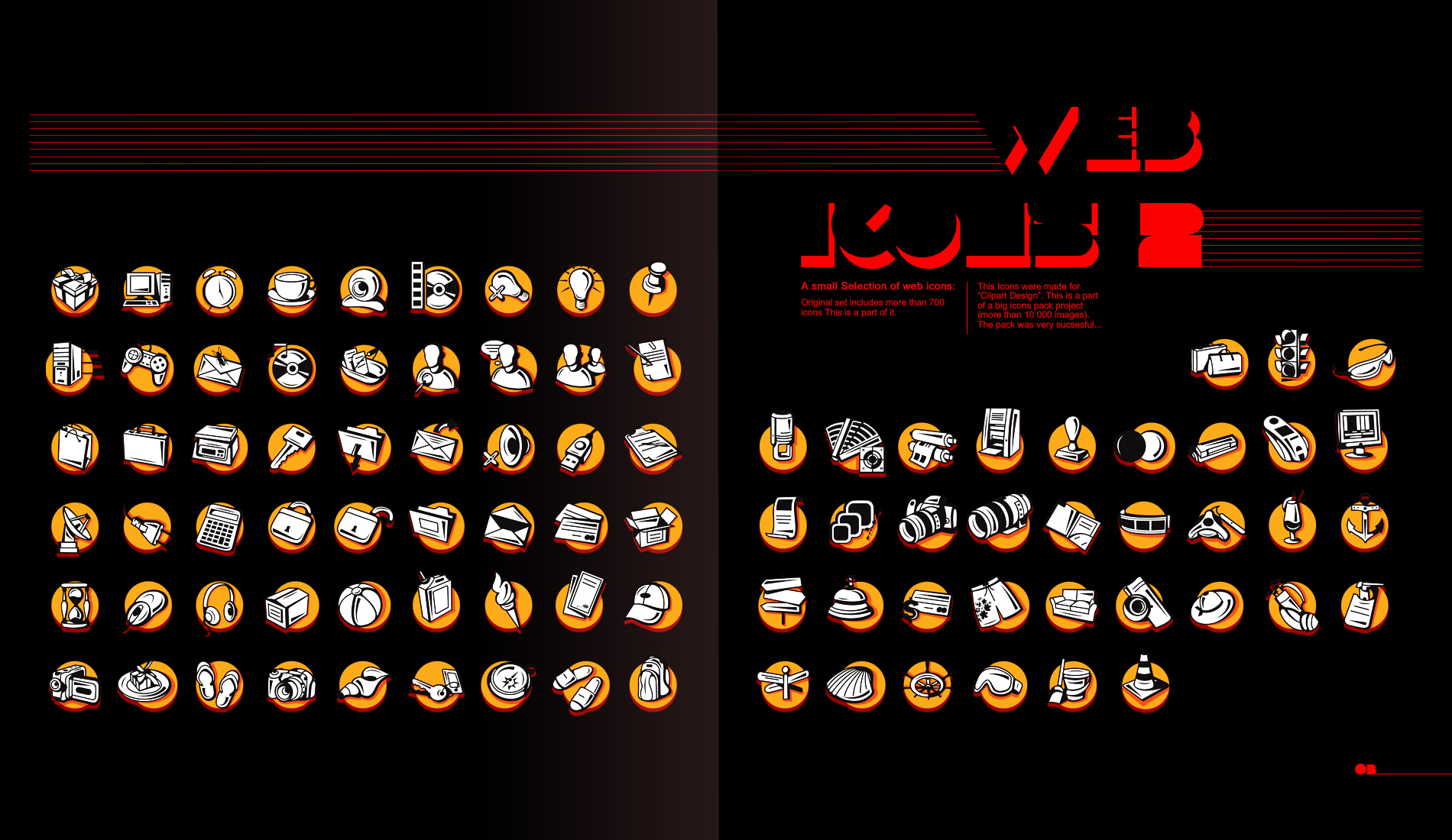 Web Icons 'Orange Pack'