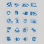 Blue Web Icons
