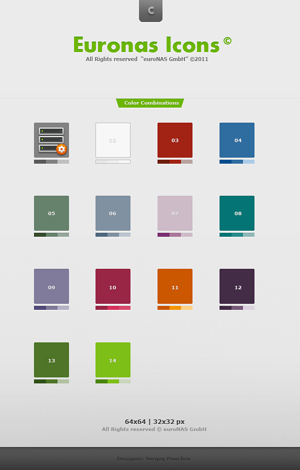 euroNAS Icons - Color Set