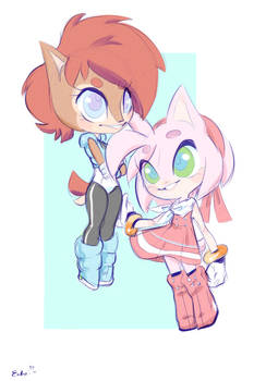 chibi Sal and Ame