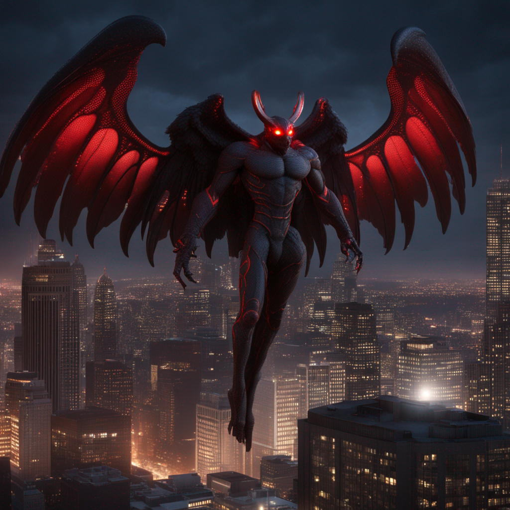 Mothman Rises The Mothman Stands by jamescampbell99 on DeviantArt