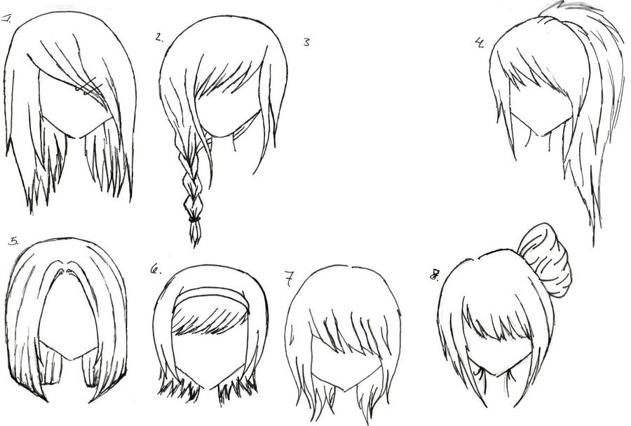 Female Anime Hair 2 by alicewolfnas on DeviantArt Female Anime Hair 2 by alicewolfnas on DeviantArt