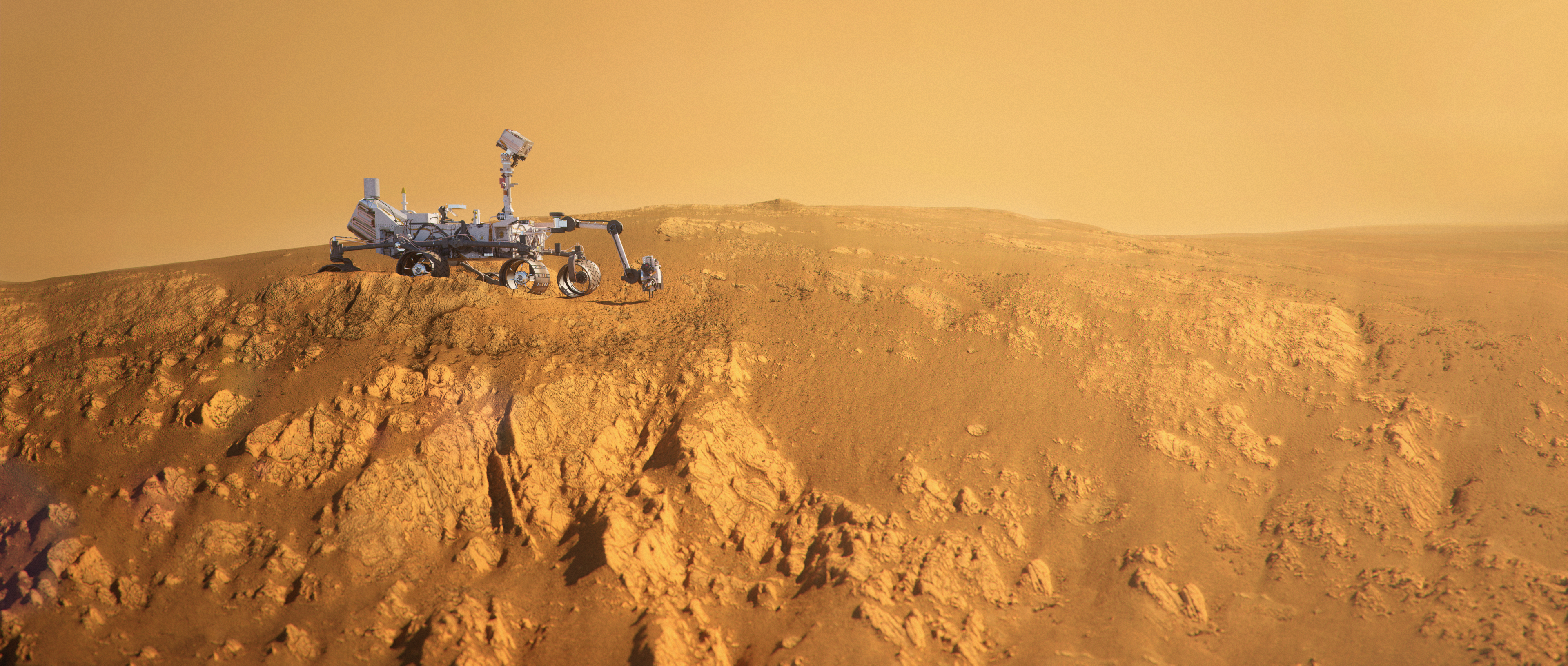 Curiosity rover tribute render