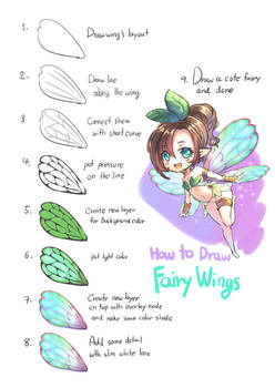 How to Draw Fairy's Wings