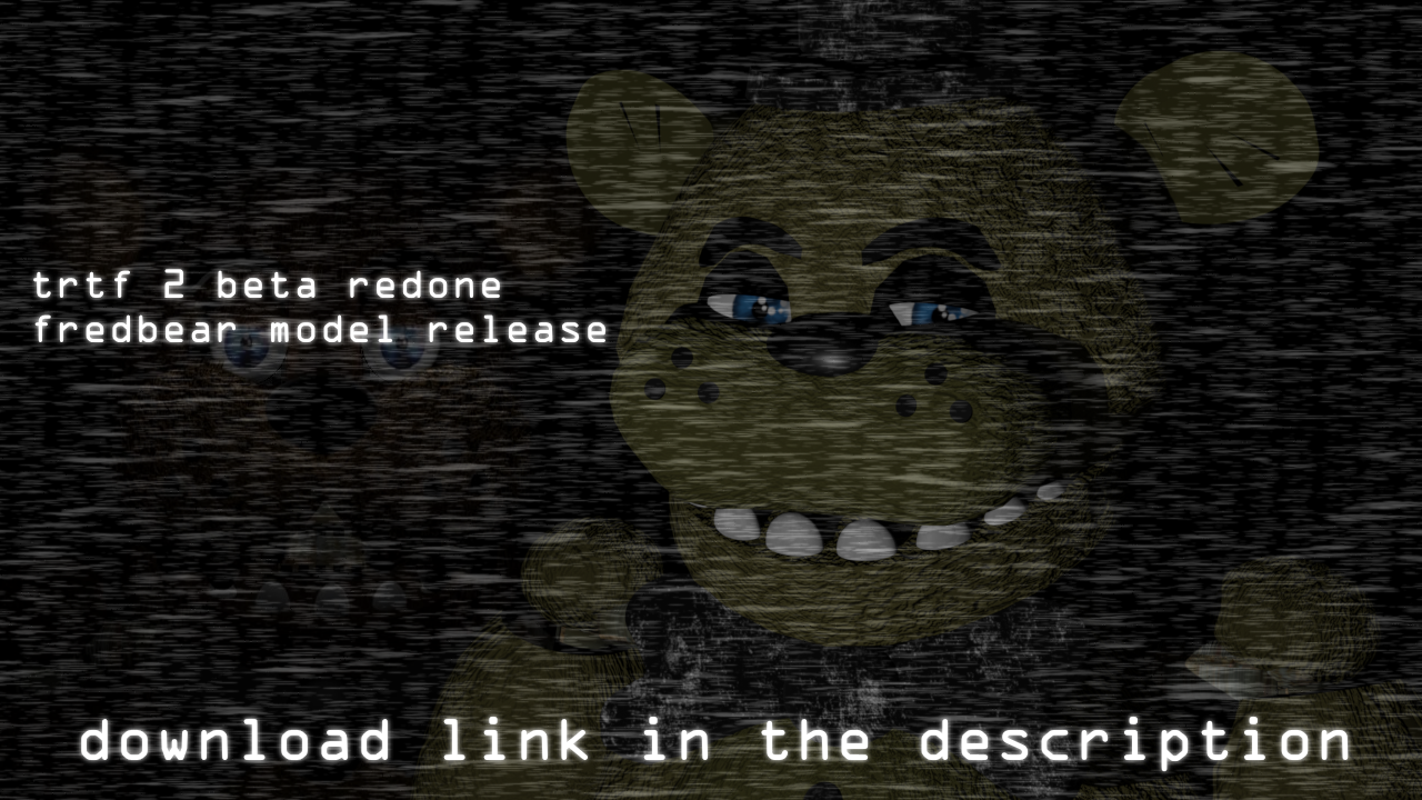 Trtf Models trtf 2 beta redone fredbear model release by mrs-sugar-studio on DeviantArt