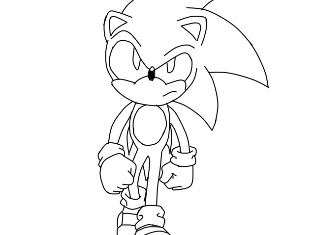 Sonic and Shadow-LineArt by thedangoking on DeviantArt