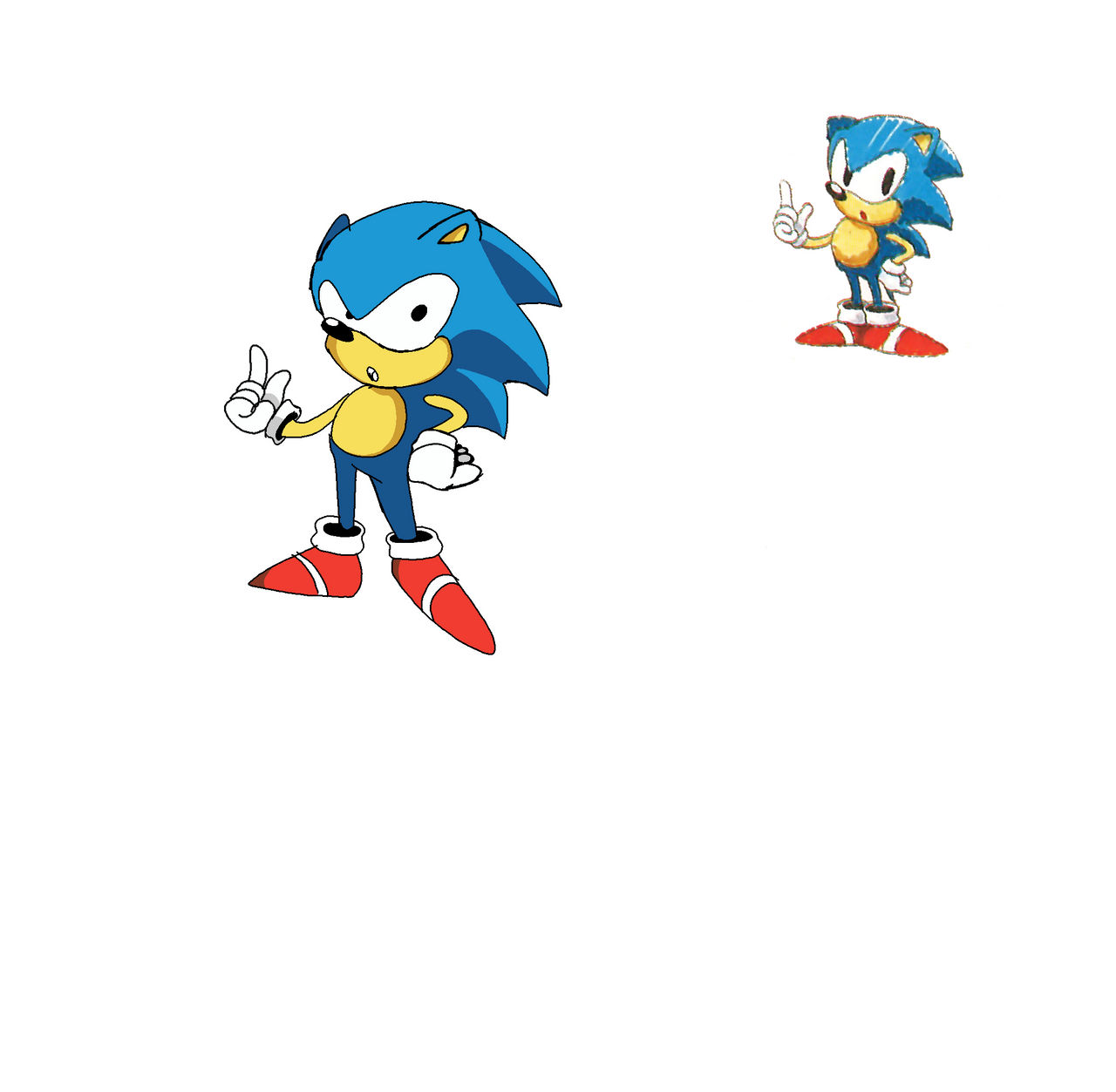 NORMAL SONIC THE HEDGEHOG ART by mayonnaisethemayo on DeviantArt