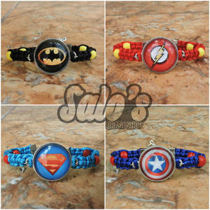 DC and Marvel superheroe bracelets