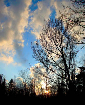 A sunset after the rain