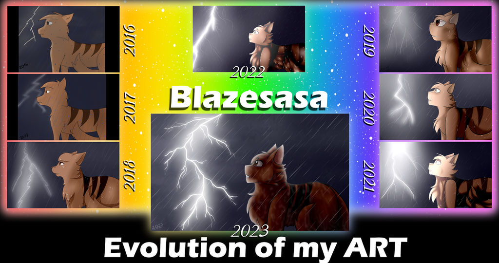 Evolution Chart Deviantart Evolution Of My Art ~2023 by Blazesasa on DeviantArt