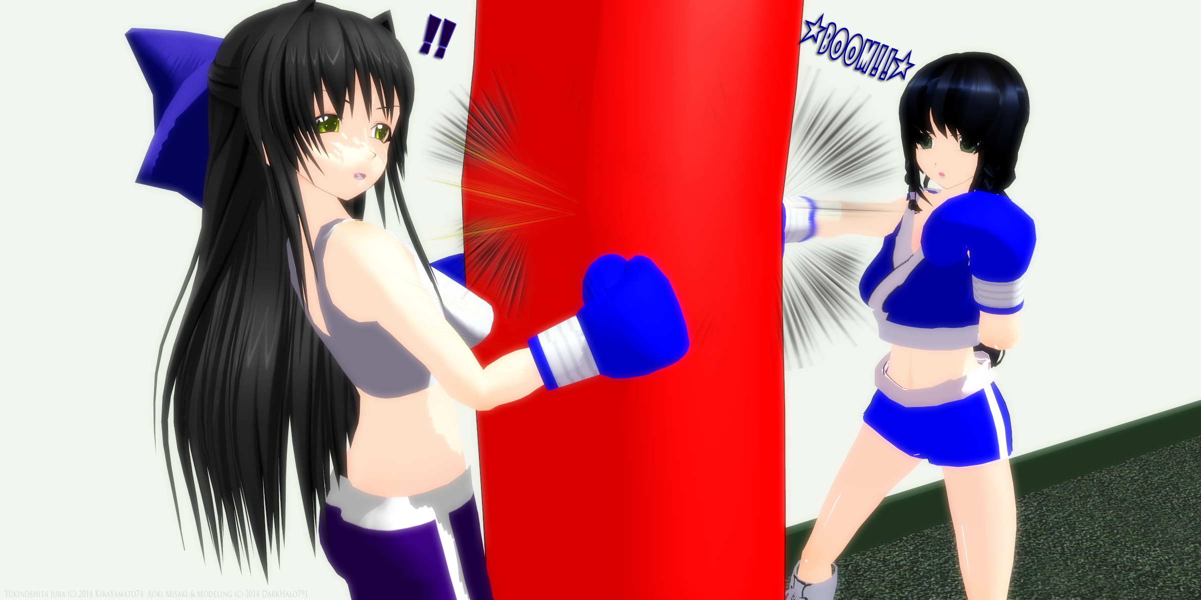 Misaki-Jura Training 01 Commish by DarkHalo791