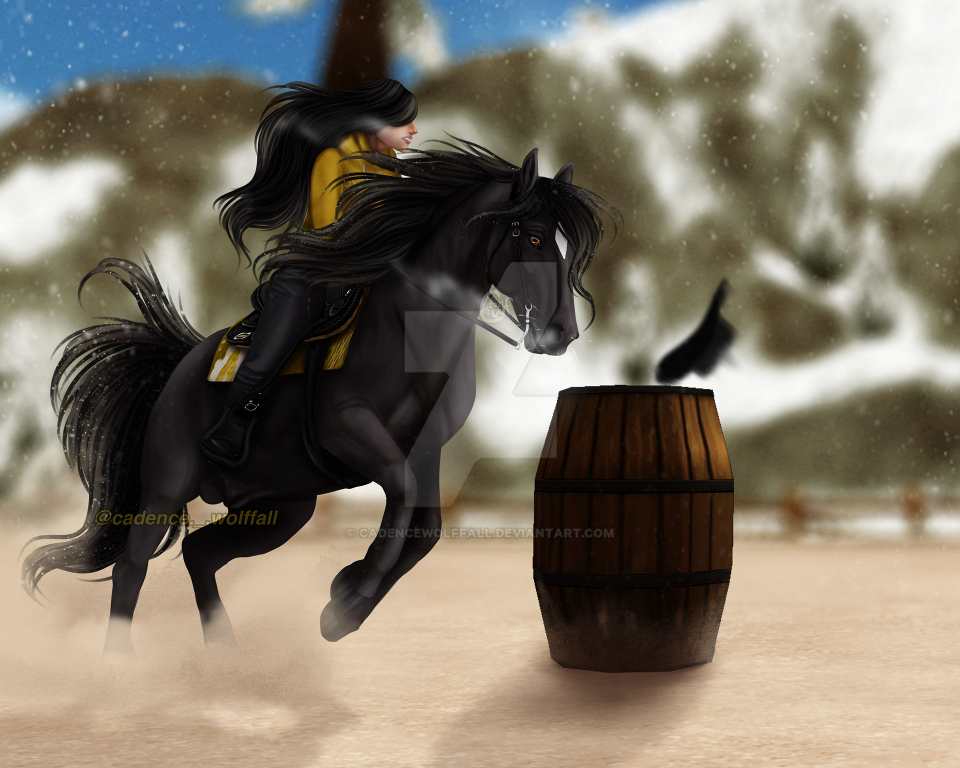 WWA Barrel Racing by CadenceWolffall on DeviantArt