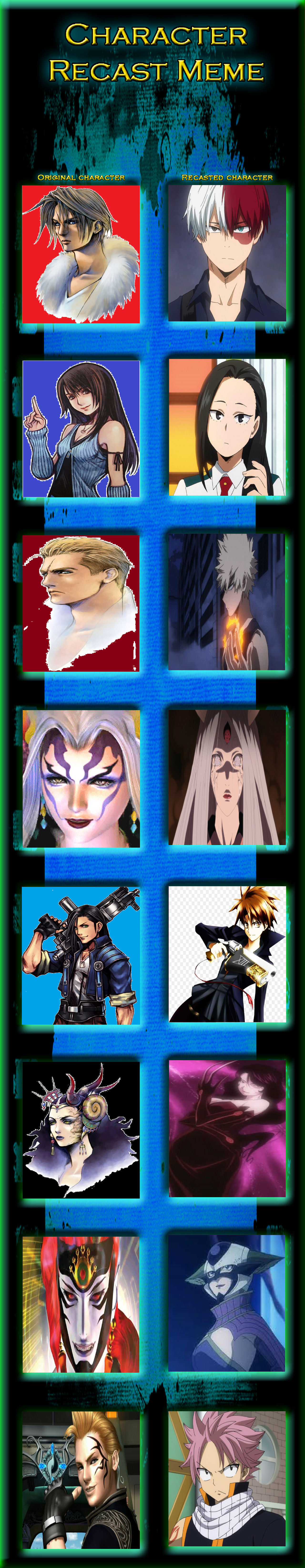 Recast Deviantart Base FINAL FANTASY Anime Recast Project Part 6. by Iamkingdomhearts1000 on ...