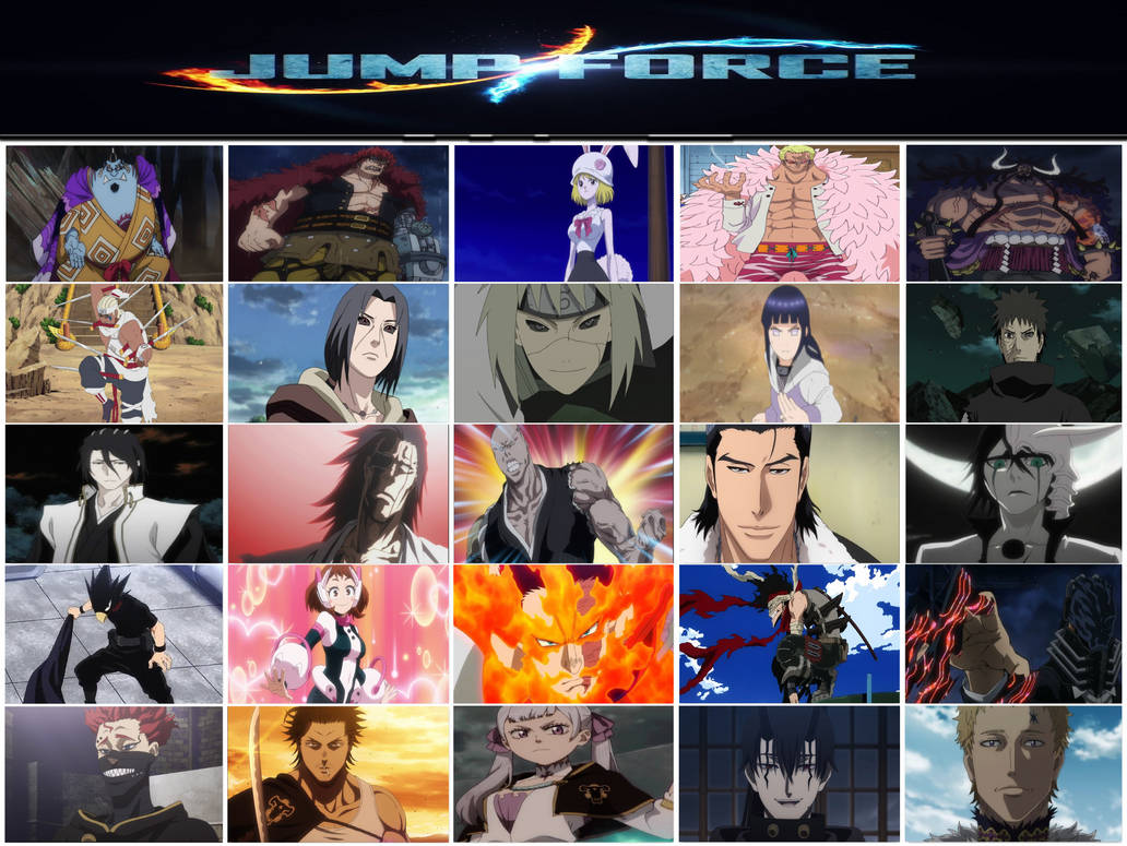 JUMP FORCE II-Character Roster 1. by Iamkingdomhearts1000 on DeviantArt