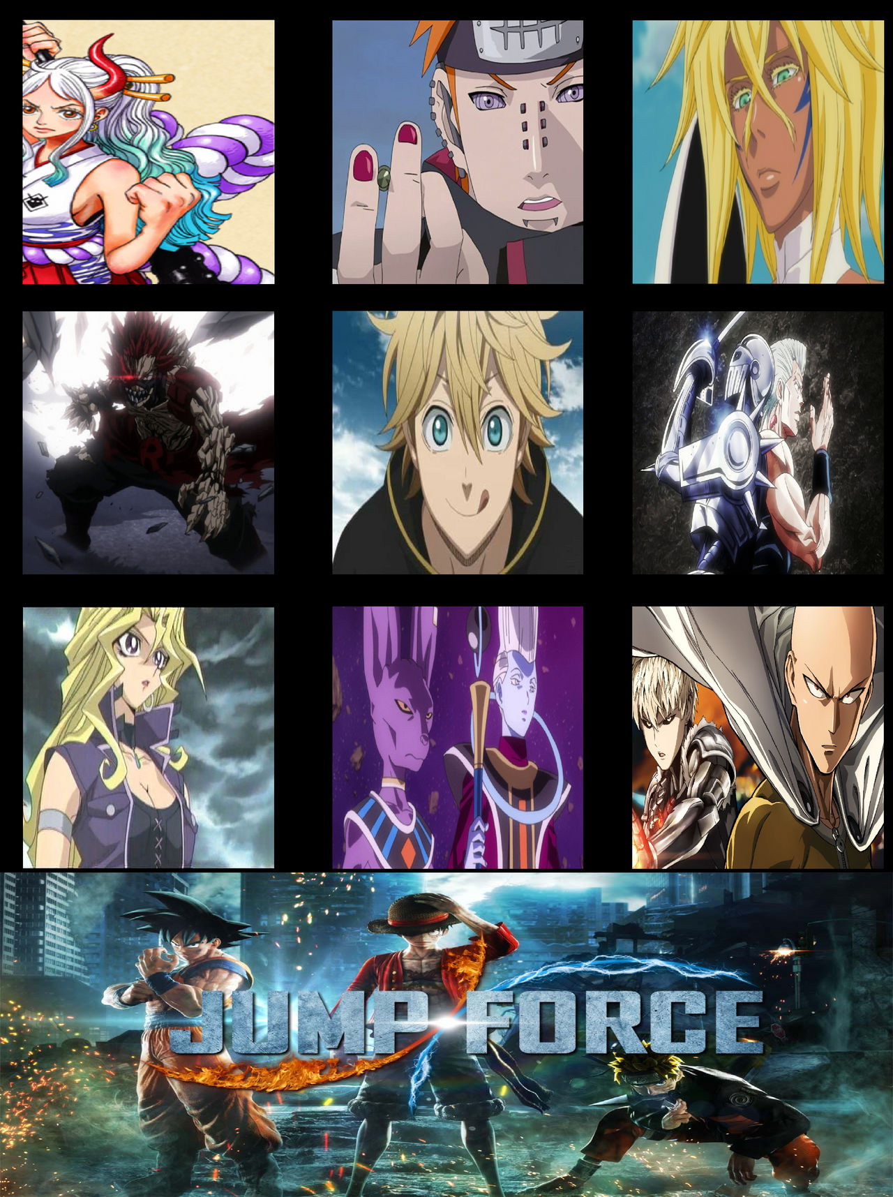 JUMP FORCE II-Character Roster 4 (Final DLC). by Iamkingdomhearts1000 ...