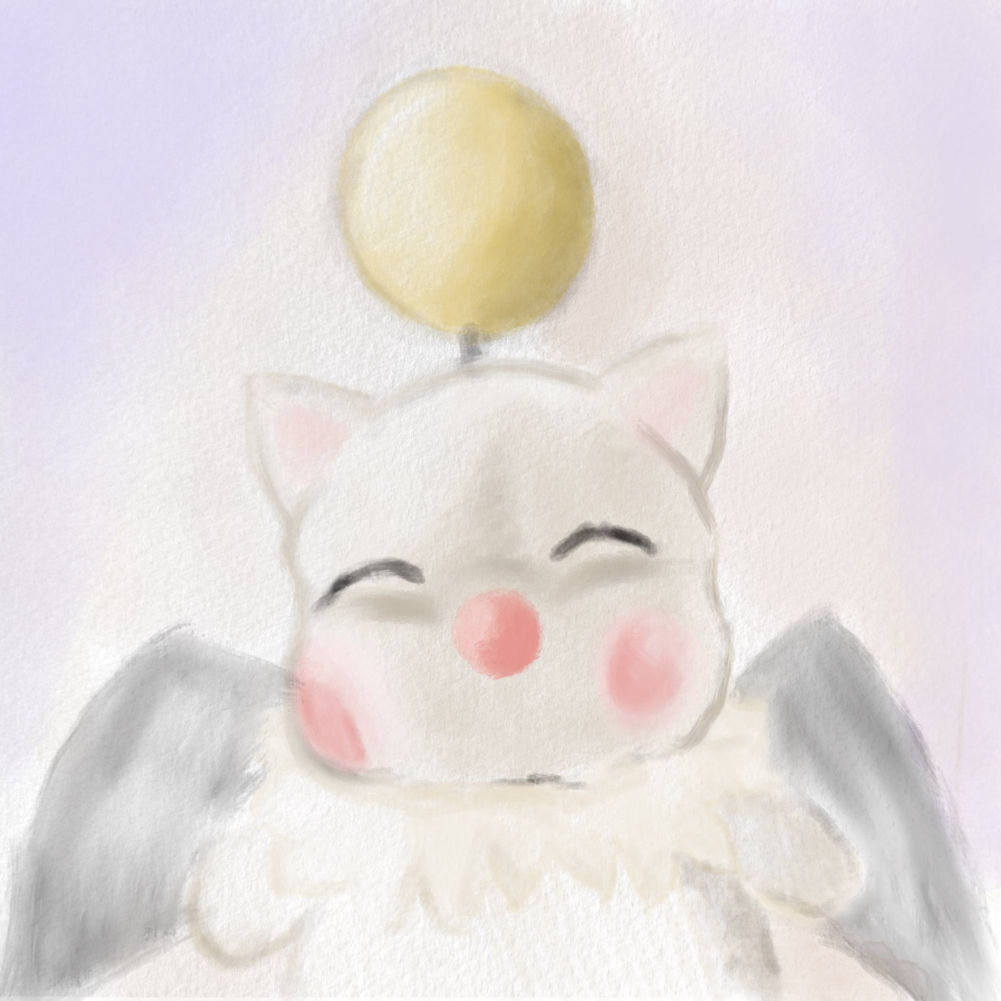 moogle in water color by cinnaerin77 on DeviantArt