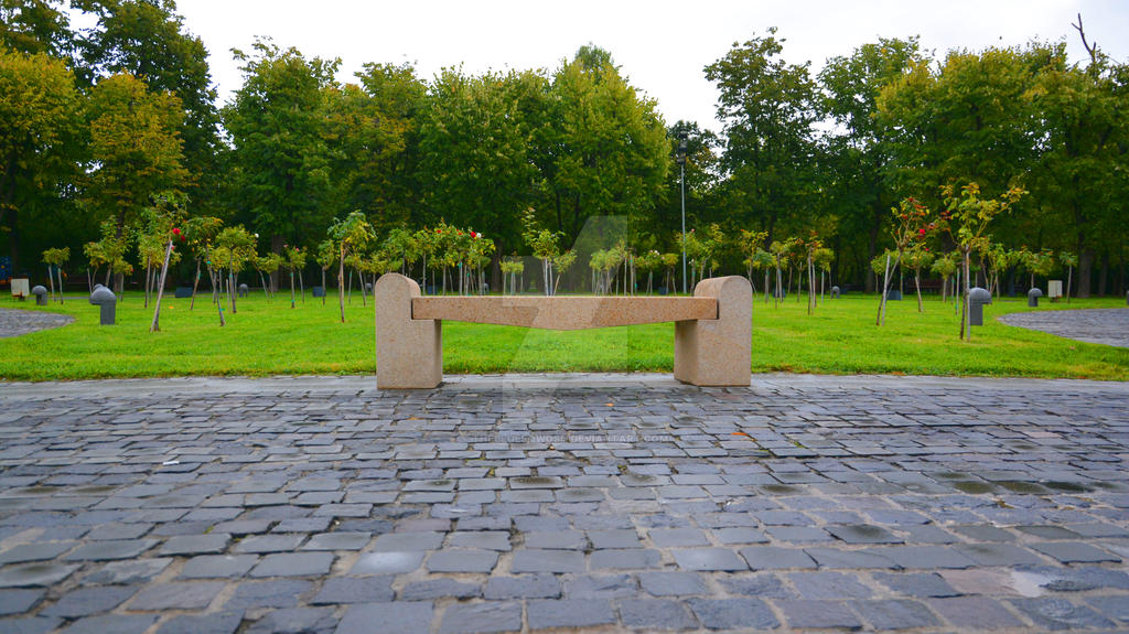 Pathway Bench by TheBlueSqwosh on DeviantArt