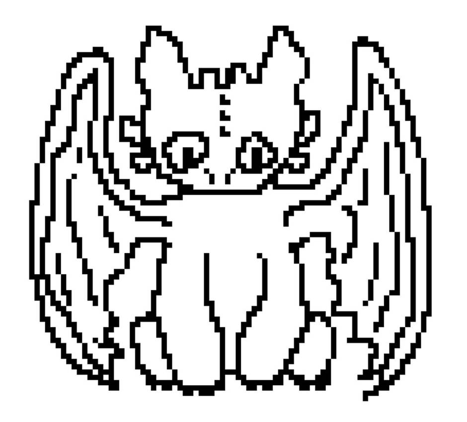 Toothless Pixel Art by animallover34as on DeviantArt