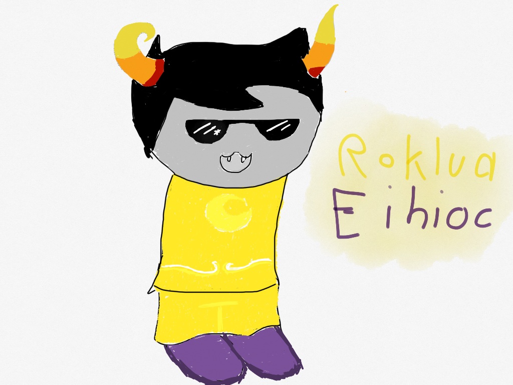 Drawing of fan troll, Roklua Eihioc.