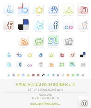 Set of social icons no.4