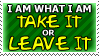 I Am What I Am Stamp by Powerwing-Amber