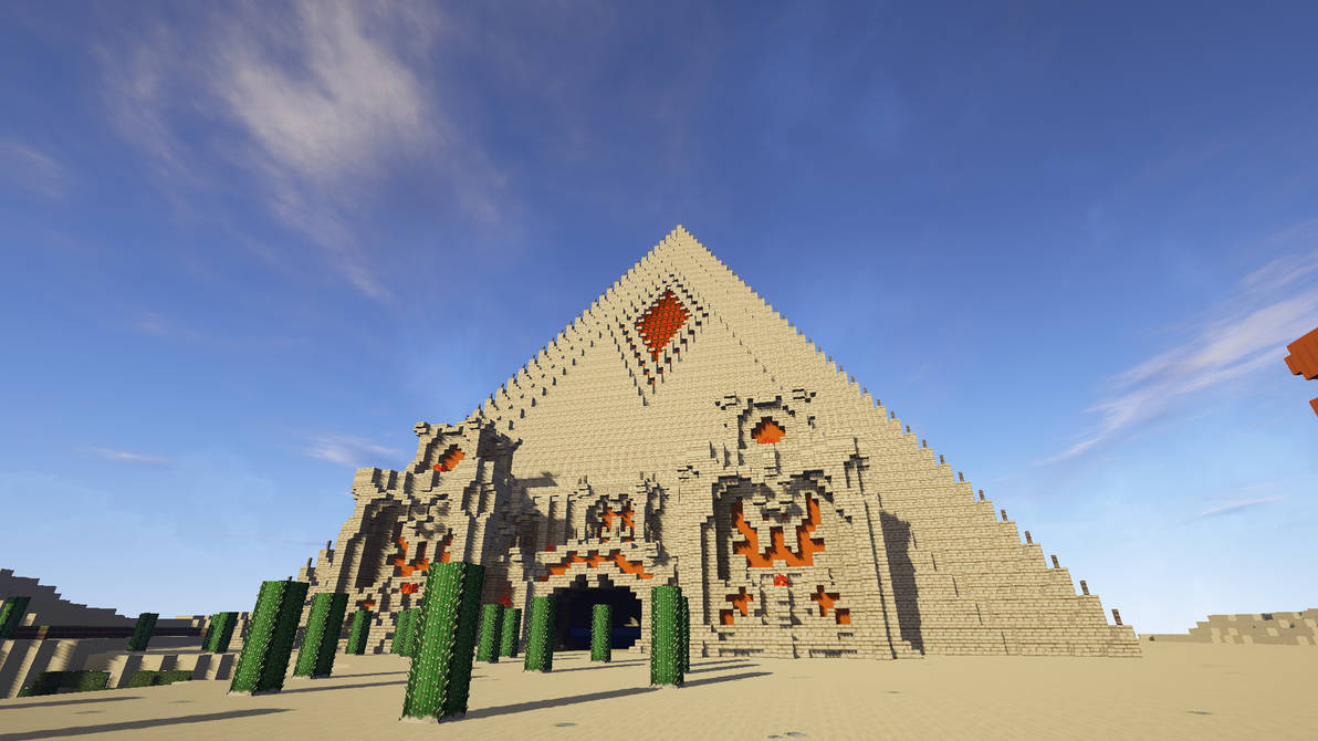Pyramid - Minecraft Build in progress by ChrisTurboEx on DeviantArt