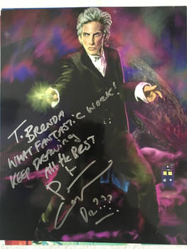 Peter Capaldi signed my drawing!