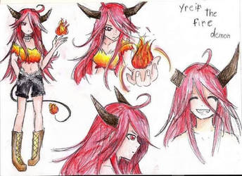 Fire demon girl 