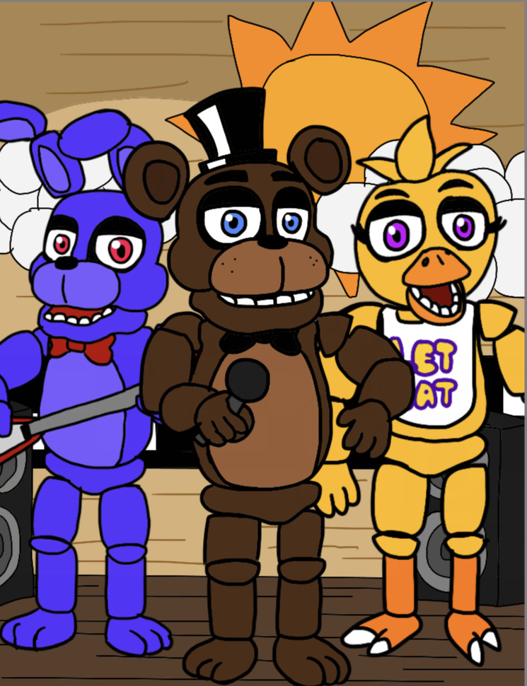 FNAF 1 Show Stage (CAM 1A) by Nazo472 on DeviantArt