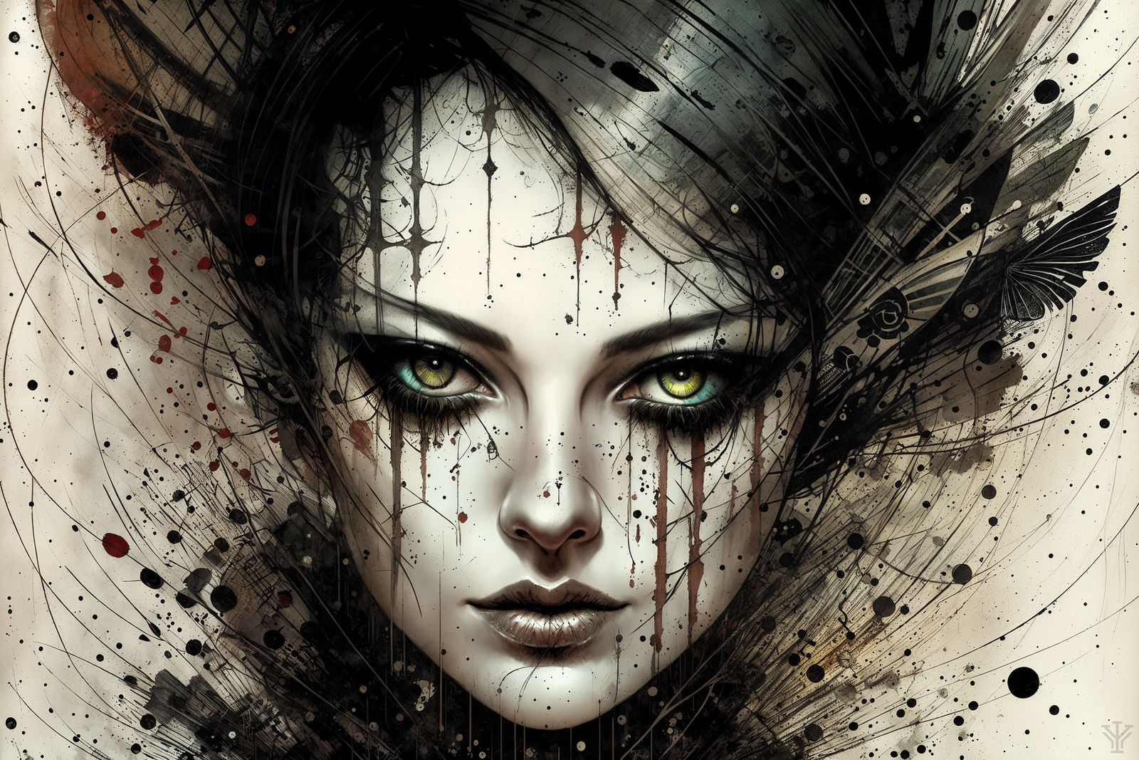 Ink Girl 001 by YaeonDreams on DeviantArt