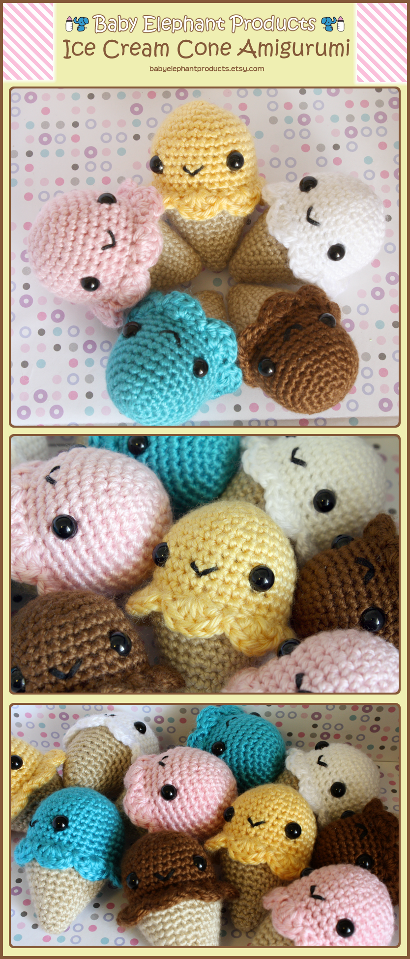 .:Ice Cream Cone Amigurumi:.