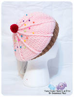 KIDS - Light Pink Cupcake Hat 2