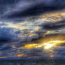 Evening falls over Arran as the storm passes