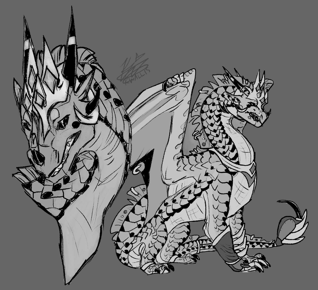 Grumpy Pharaoh Sketches