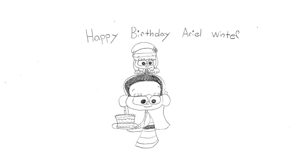 Happy Birthday Ariel Winter 2025 by Minniemouse2003 on DeviantArt