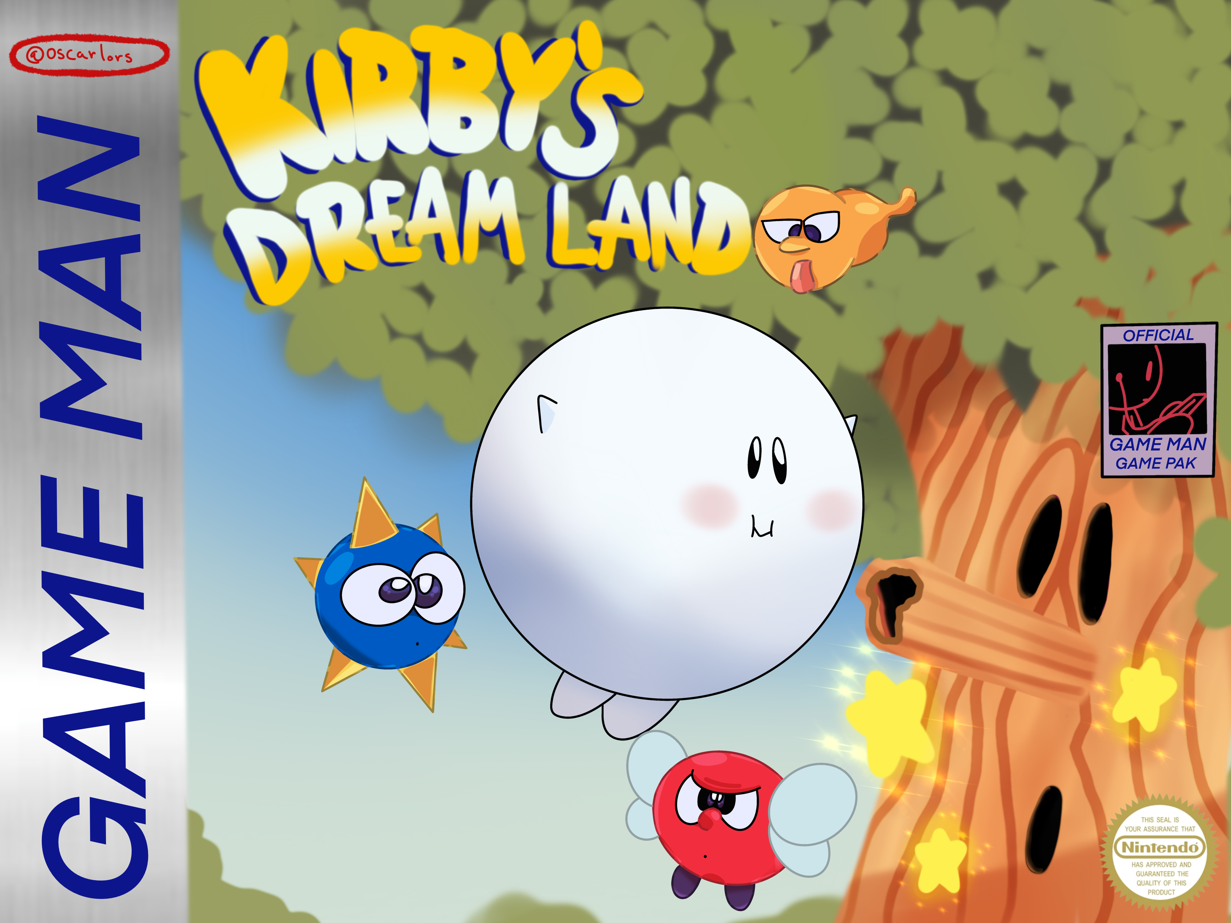 Kirby's Dream Land Box Art Recreation by KOHAN64COOPER64 on DeviantArt