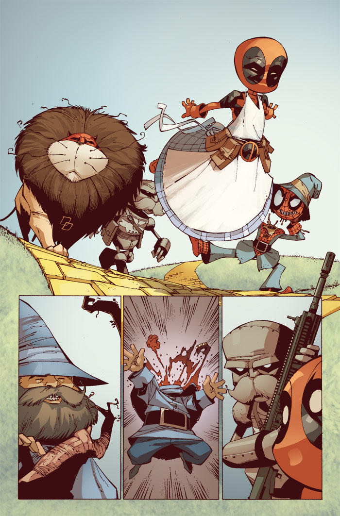 Deadpool Wizard Deadpool on Wizard of OZ :3 by RexLokus on DeviantArt