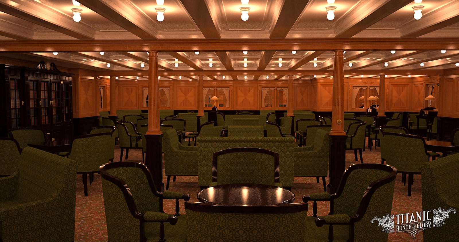 Second Class Library Titanic's Second Class Library by TitanicHonorAndGlory on DeviantArt