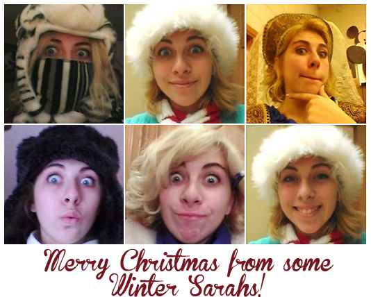 Have some Winter-themed Sarah selfies!