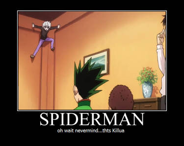 Demotivational Poster: Killua Spiderman