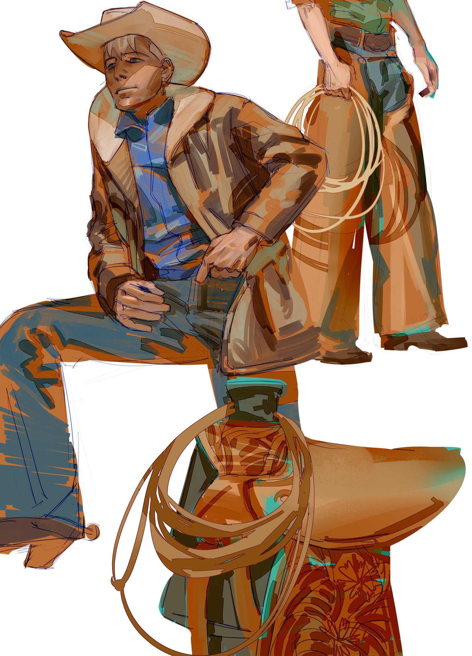 cowboy AU by SalmVil on DeviantArt