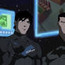 Nightwing and Batman (unmasked) - Missing 16 Hours