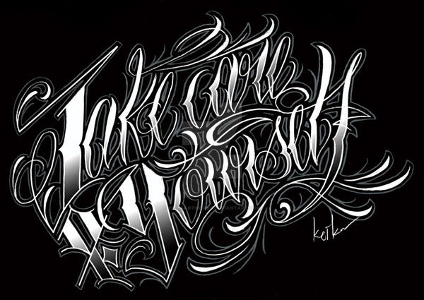 Tattoo lettering by KeikaArtworks on DeviantArt